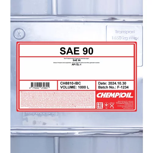 Olej do prevodovky SCT - MANNOL CH8810-IBC (SCT Mannol) - obr. 1