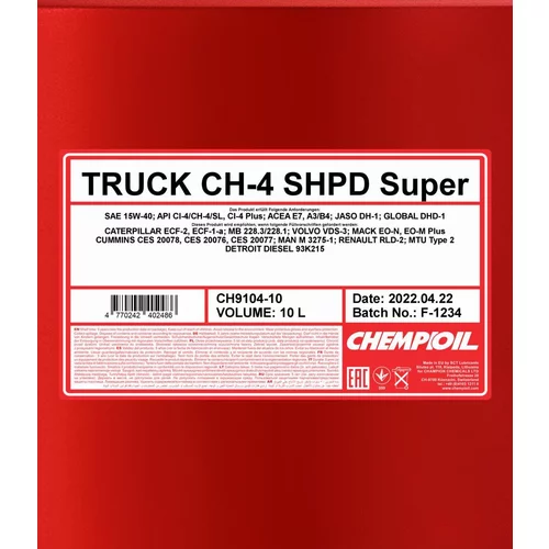 Motorový olej SCT - MANNOL CH9104-10 (SCT Mannol) - obr. 1