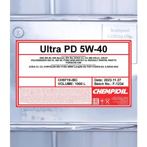 Motorový olej SCT - MANNOL CH9719-IBC (SCT Mannol) - obr. 1