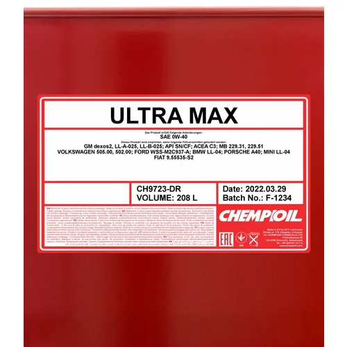 Motorový olej SCT - MANNOL CH9723-DR (SCT Mannol) - obr. 1
