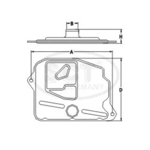 Sada hydraulického filtra automatickej prevodovky SCT - MANNOL SG 1708