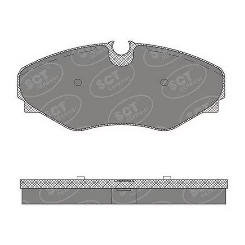 Sada brzdových platničiek kotúčovej brzdy SCT - MANNOL SP 495 PR
