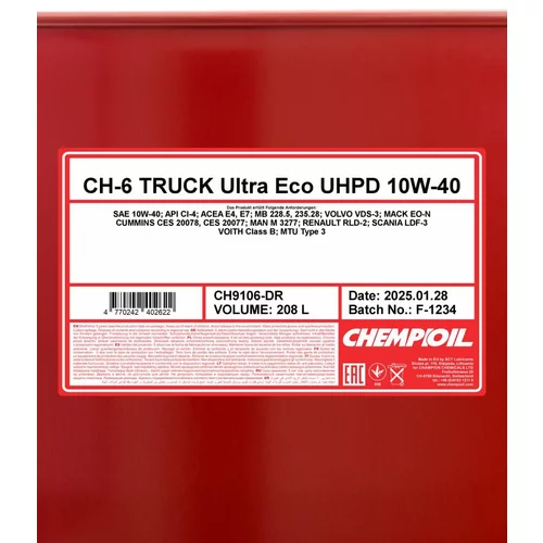 Motorový olej SCT - MANNOL CH9106-DR (SCT Mannol) - obr. 1
