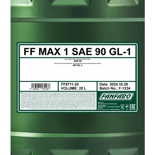 Olej do prevodovky SCT - MANNOL FF8711-20 (SCT Mannol) - obr. 1