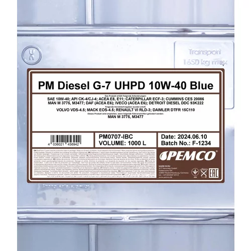 Motorový olej SCT - MANNOL PM0707-IBC (SCT Mannol) - obr. 1