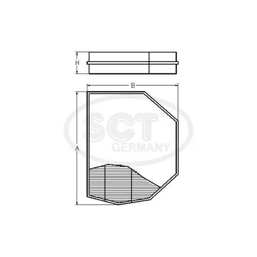 Filter vnútorného priestoru SCT - MANNOL SA 1259 (SCT Mannol) - obr. 2