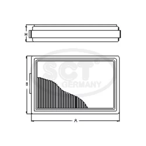 Vzduchový filter SCT - MANNOL SB 038