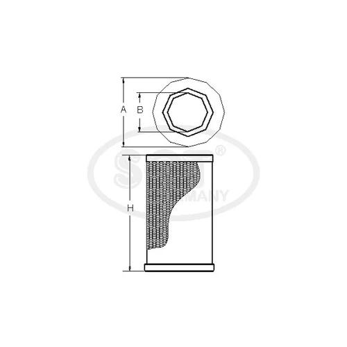 Vzduchový filter SCT - MANNOL SB 3114