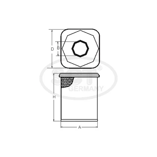 Vzduchový filter SCT - MANNOL SB 3184
