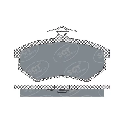 Sada brzdových platničiek kotúčovej brzdy SCT - MANNOL SP 175 PR