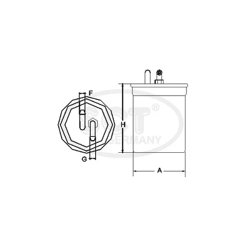 Palivový filter SCT - MANNOL ST 303 (SCT Mannol) - obr. 1