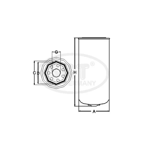 Palivový filter SCT - MANNOL ST 6047