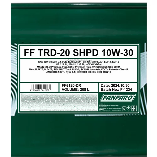Motorový olej SCT - MANNOL FF6120-DR (SCT Mannol) - obr. 1