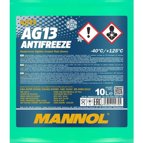 Nemrznúca kvapalina SCT - MANNOL MN4013-10 10L (SCT Mannol) - obr. 1