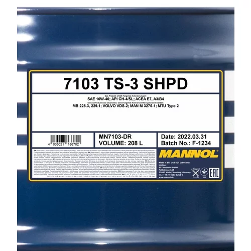 Motorový olej SCT - MANNOL MN7103-DR (SCT Mannol) - obr. 1