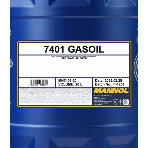 Motorový olej SCT - MANNOL MN7401-20 (SCT Mannol) - obr. 1