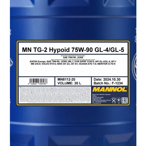 Olej do prevodovky SCT - MANNOL MN8112-20 (SCT Mannol) - obr. 1