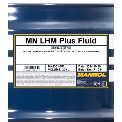 Brzdová kvapalina SCT - MANNOL MN8301-DR 208L (SCT Mannol) - obr. 1