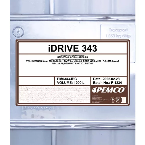 Motorový olej SCT - MANNOL PM0343-IBC (SCT Mannol) - obr. 1