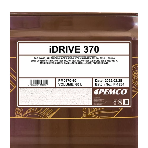 Motorový olej SCT - MANNOL PM0370-60 (SCT Mannol) - obr. 1