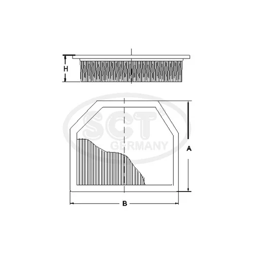 Filter vnútorného priestoru SCT - MANNOL SAK 201 (SCT Mannol) - obr. 2