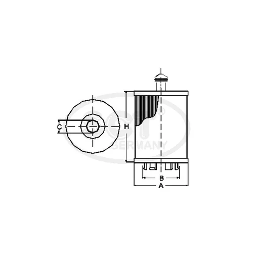 Olejový filter SCT - MANNOL SH 4092 P