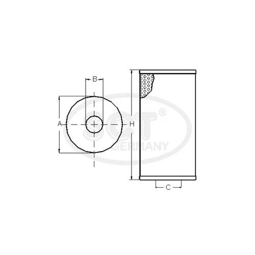 Olejový filter SCT - MANNOL SH 4709