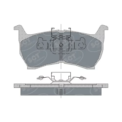 Sada brzdových platničiek kotúčovej brzdy SCT - MANNOL SP 147 PR (SCT Mannol) - obr. 2