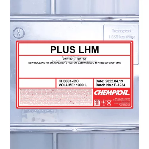 Hydraulický olej SCT - MANNOL CH8991-IBC (SCT Mannol) - obr. 1