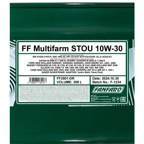 Motorový olej SCT - MANNOL FF2501-DR (SCT Mannol) - obr. 1