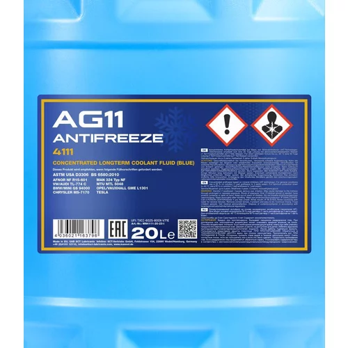 Nemrznúca kvapalina MN4111-20 (SCT Mannol) - obr. 1