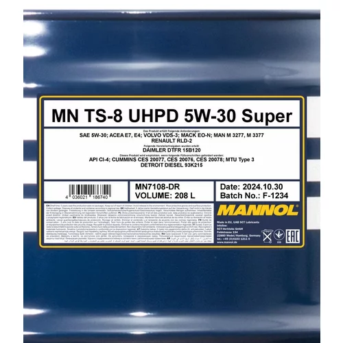 Motorový olej SCT - MANNOL MN7108-DR (SCT Mannol) - obr. 1