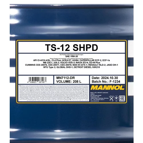 Motorový olej SCT - MANNOL MN7112-DR (SCT Mannol) - obr. 1
