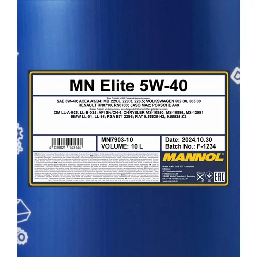 Motorový olej SCT - MANNOL MN7903-10 (SCT Mannol) - obr. 1