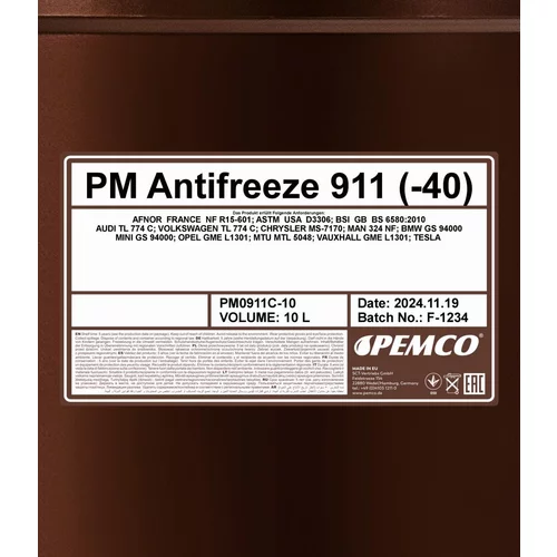 Nemrznúca kvapalina SCT - MANNOL PM0911C-10 10L (SCT Mannol) - obr. 1