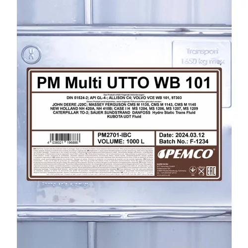 Motorový olej SCT - MANNOL PM2701-IBC (SCT Mannol) - obr. 1
