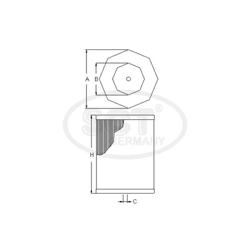 Vzduchový filter SCT - MANNOL SB 3218