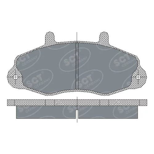 Sada brzdových platničiek kotúčovej brzdy SCT - MANNOL SP 173 PR