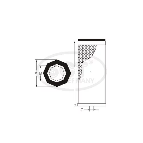 Vzduchový filter SCT - MANNOL SW 3898