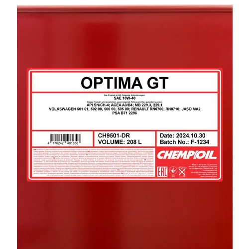 Motorový olej SCT - MANNOL CH9501-DR (SCT Mannol) - obr. 1