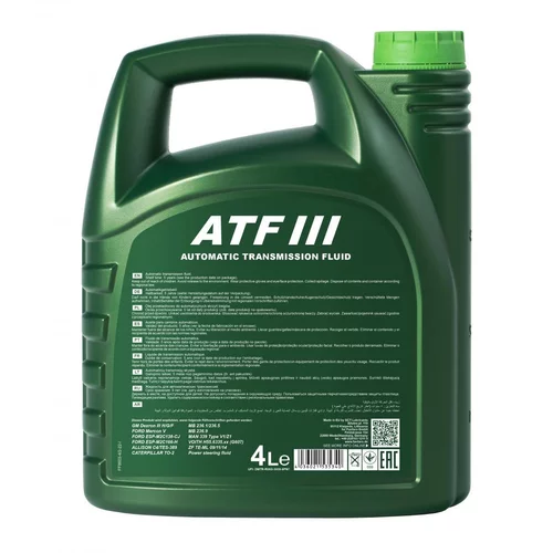 Prevodový olej FANFARO ATF III DEXRON III H 4L (SCT Mannol) - obr. 1
