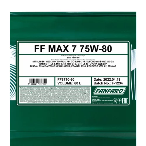 Olej do prevodovky SCT - MANNOL FF8710-60 (SCT Mannol) - obr. 1