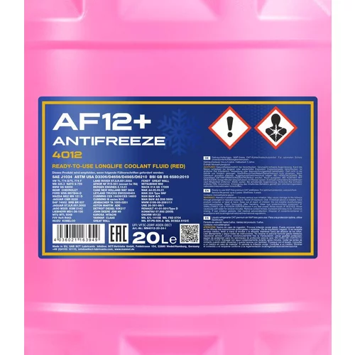 Nemrznúca kvapalina SCT - MANNOL MN4012-20 20L (SCT Mannol) - obr. 1