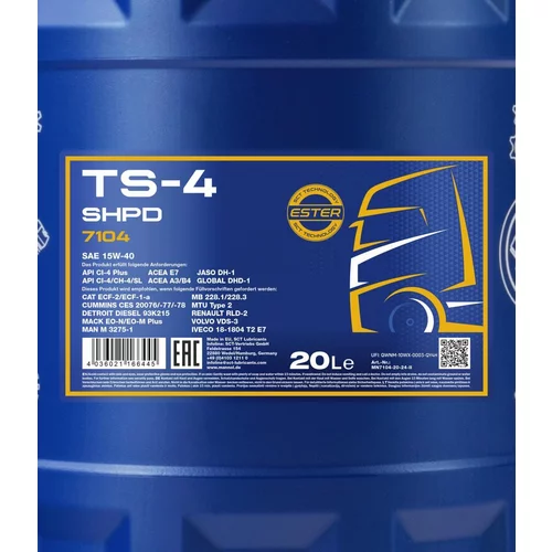 Motorový olej SCT - MANNOL MN7104-20 (SCT Mannol) - obr. 1