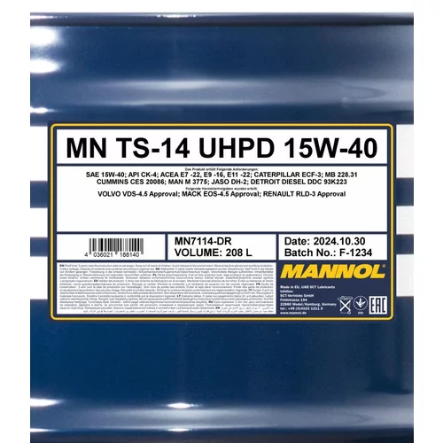 Motorový olej SCT - MANNOL MN7114-DR (SCT Mannol) - obr. 1