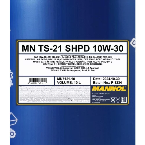 Motorový olej SCT - MANNOL MN7121-10 (SCT Mannol) - obr. 1