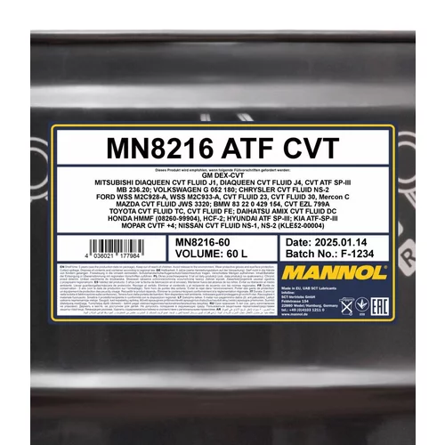 Olej do prevodovky SCT - MANNOL MN8216-60 (SCT Mannol) - obr. 1