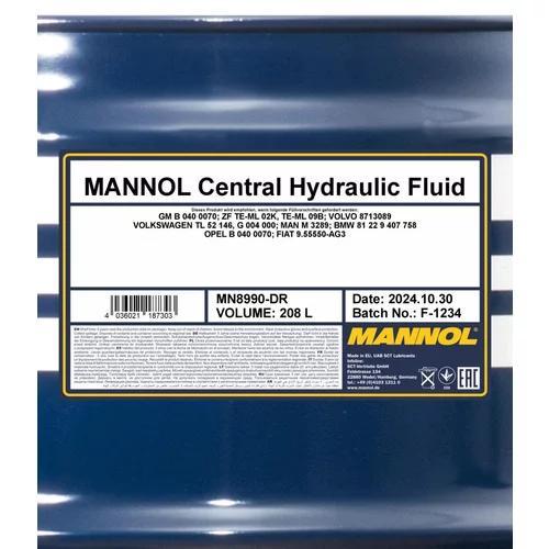 Hydraulický olej SCT - MANNOL MN8990-DR (SCT Mannol) - obr. 1