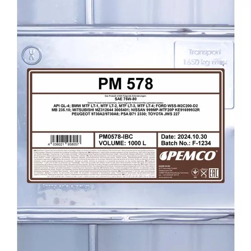 Olej do prevodovky SCT - MANNOL PM0578-IBC (SCT Mannol) - obr. 1
