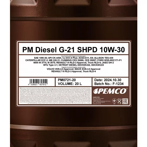 Motorový olej SCT - MANNOL PM0721-20 (SCT Mannol) - obr. 1